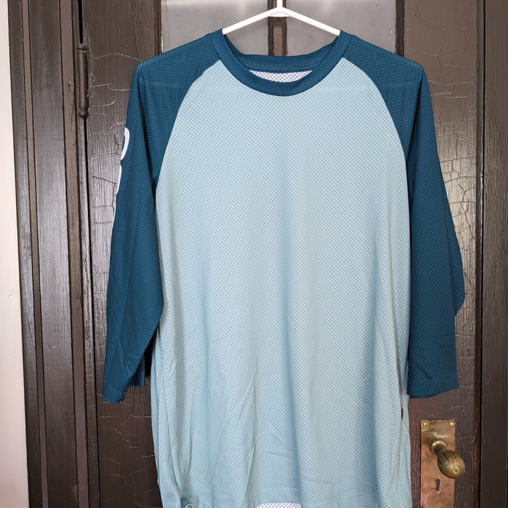 Blue Women Mountain biking Jersey with 3/4 Sleeves
